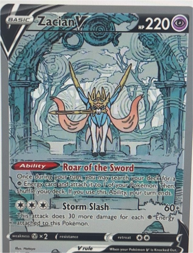 2023 Pokémon TCG Crown Zenith: Galarian Gallery GG48/GG70 Zacian V — front