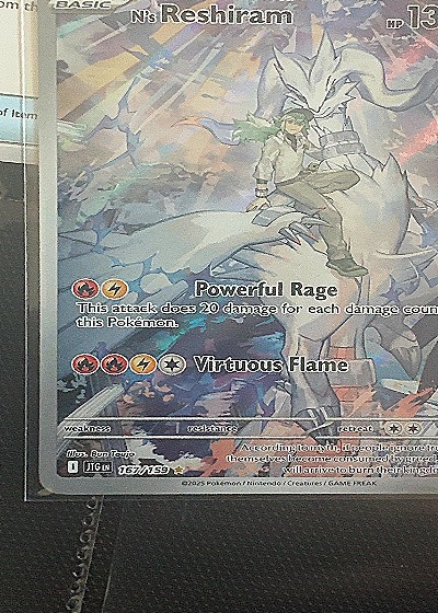 2023 Pokémon Journey Together #167 N's Reshiram — front