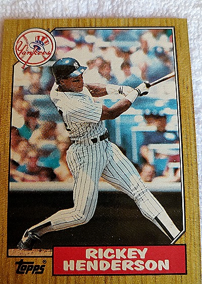 1987 Topps #735 Rickey Henderson — front