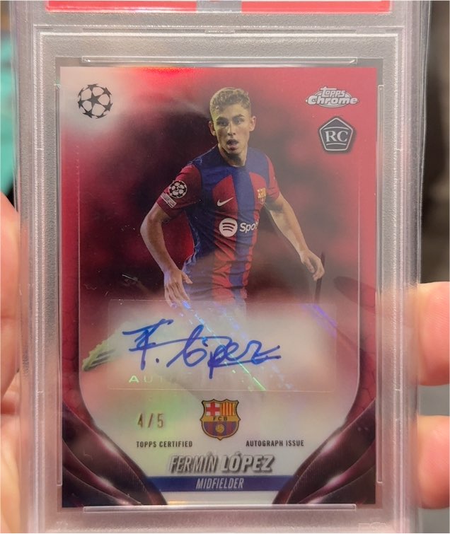 2023-24 Topps Chrome UEFA Club Competitions #38 Fermin Lopez — front