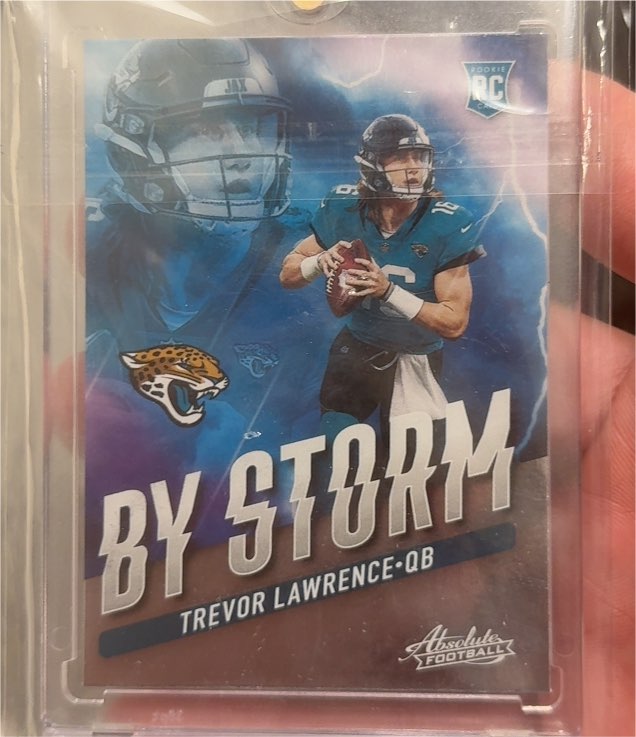 2021 Panini Absolute By Storm #BST-1 Trevor Lawrence — front