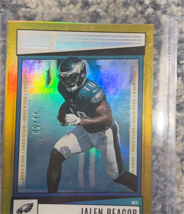 2022 Panini Score Gold Zone #145 Jalen Reagor — front