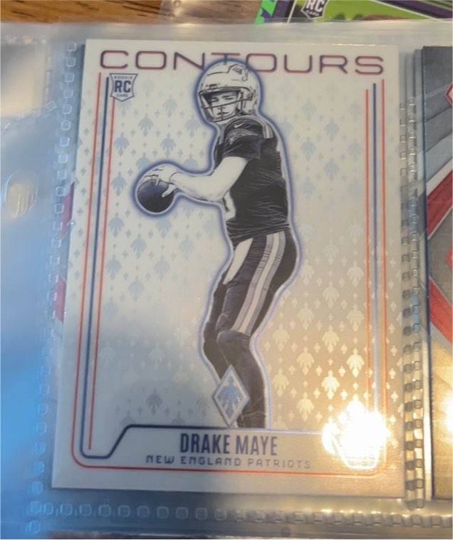 2024 Panini Phoenix Contours #CON-DME Drake Maye — front