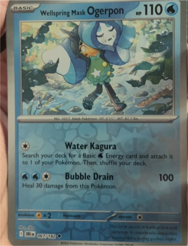 2025 Pokémon Scarlet & Violet Destined Rivals #067 Wellspring Mask Ogerpon — front