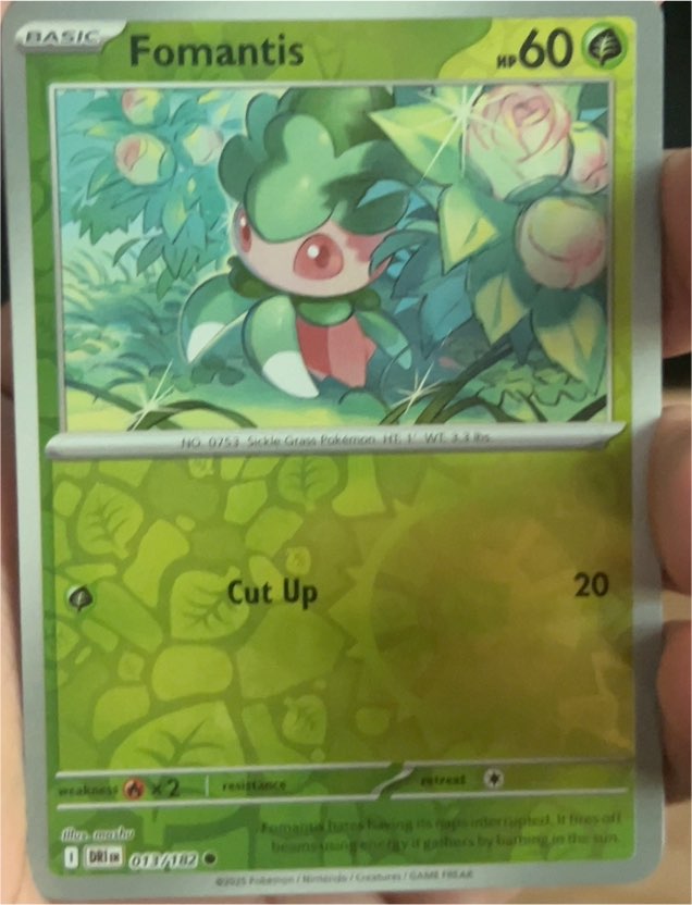 2025 Pokémon SV10: Destined Rivals #013 Fomantis — front