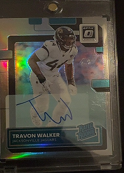 2022 Panini Donruss Optic #225 Travon Walker Rated Rookie Auto — front