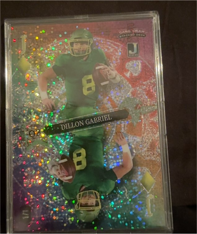 2023 Wild Card 5 Card Draw Stacked Deck #8 Dillon Gabriel — front