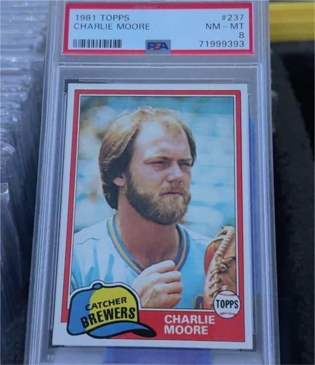 1981 Topps #237 Charlie Moore — front