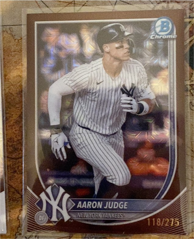 2025 Bowman Chrome #118 Aaron Judge — front
