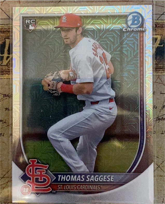2025 Bowman Chrome #57 Thomas Saggese — front
