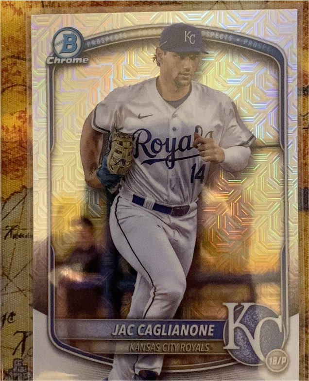2025 Bowman Chrome #BCP-103 Jac Caglianone — front