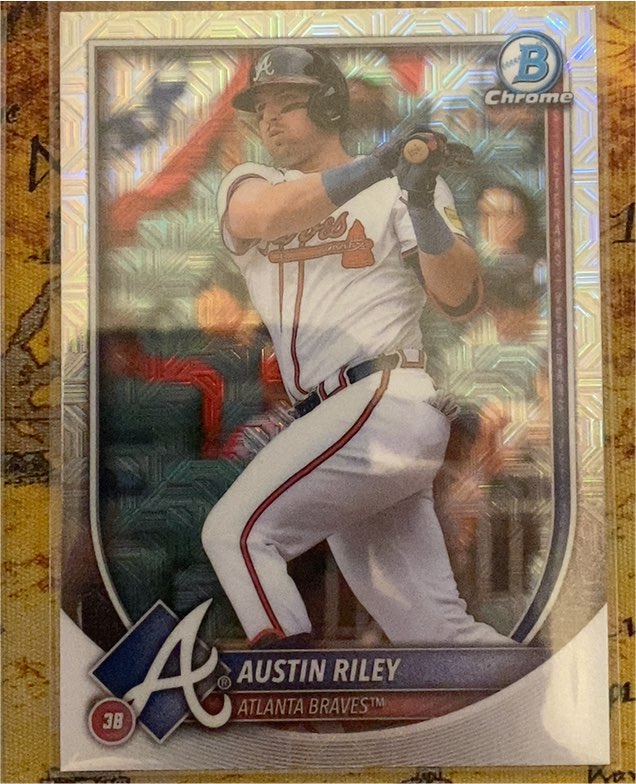 2025 Bowman Chrome #25 Austin Riley — front
