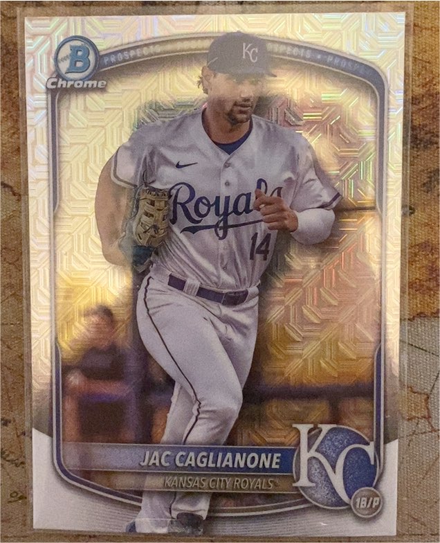 2025 Bowman Chrome #BCP-103 Jac Caglianone — front