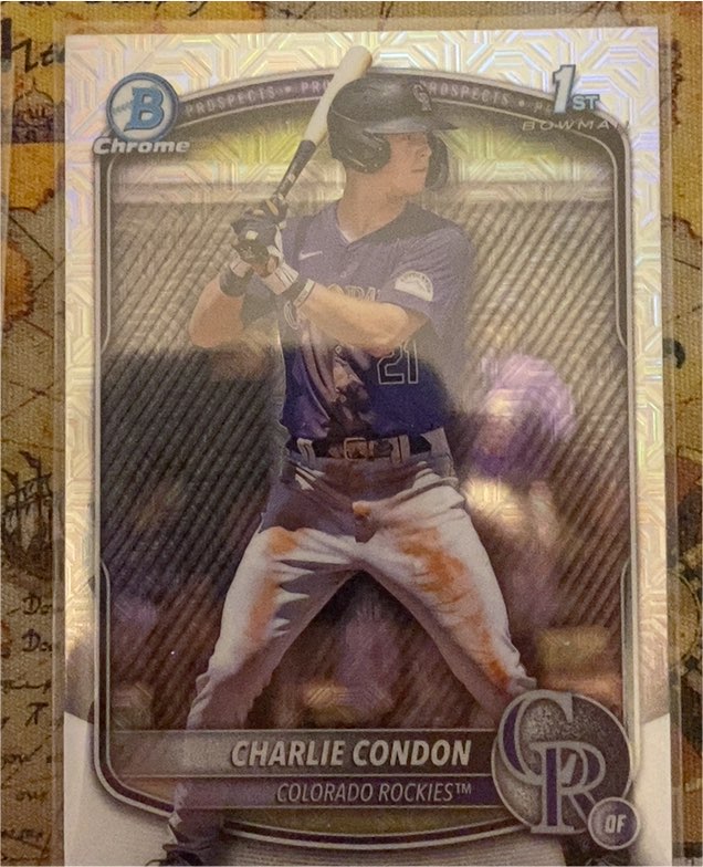 2025 Bowman Chrome #BCP-75 Charlie Condon — front