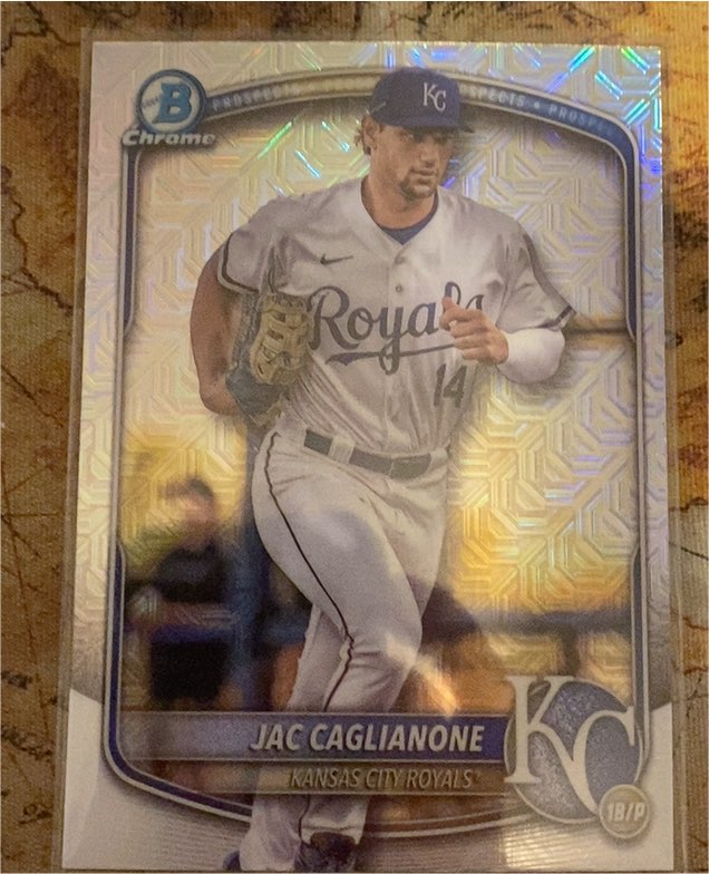 2025 Bowman Chrome #BCP-103 Jac Caglianone — front