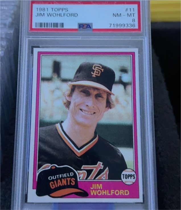 1981 Topps #11 Jim Wohlford — front