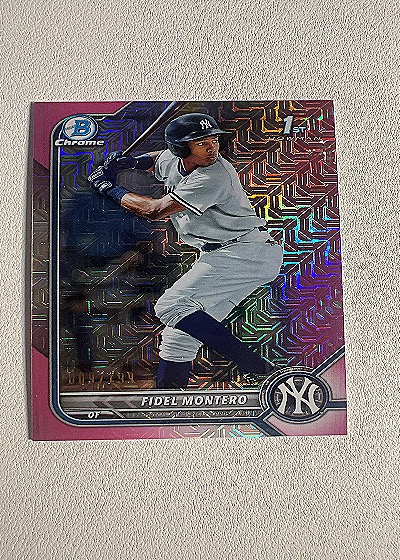 2022 Bowman Chrome #BCP-74 Fidel Montero — front