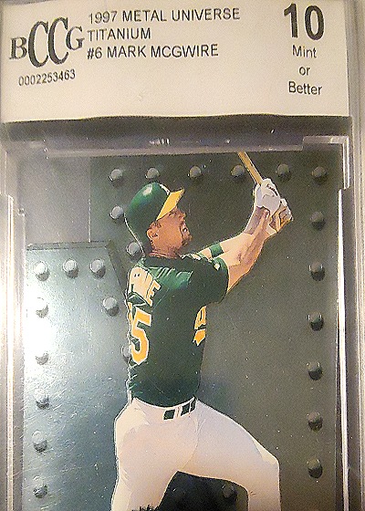 1997 Metal Universe Titanium #6 Mark McGwire — front
