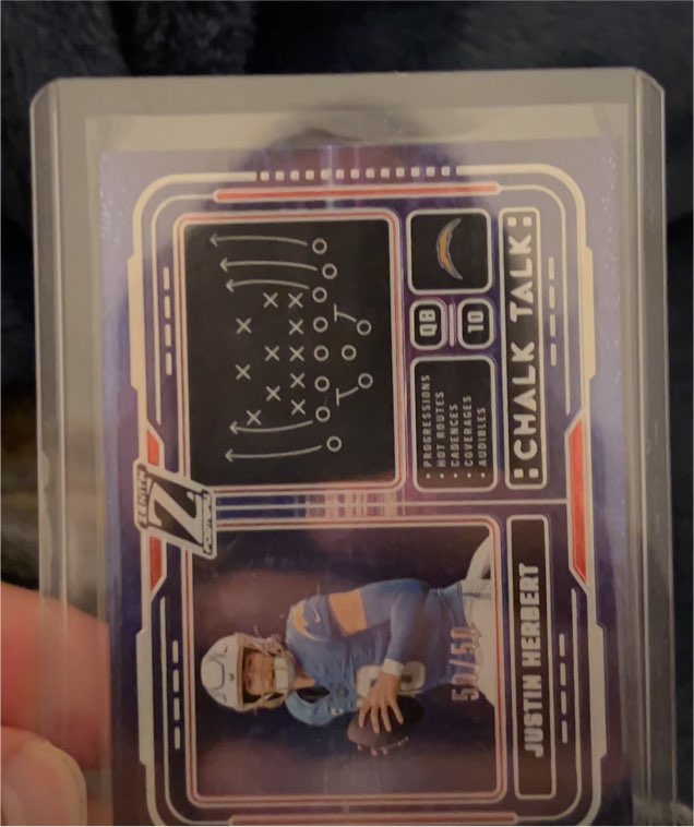 2024 Panini Zenith Chalk Talk #12 Justin Herbert — front