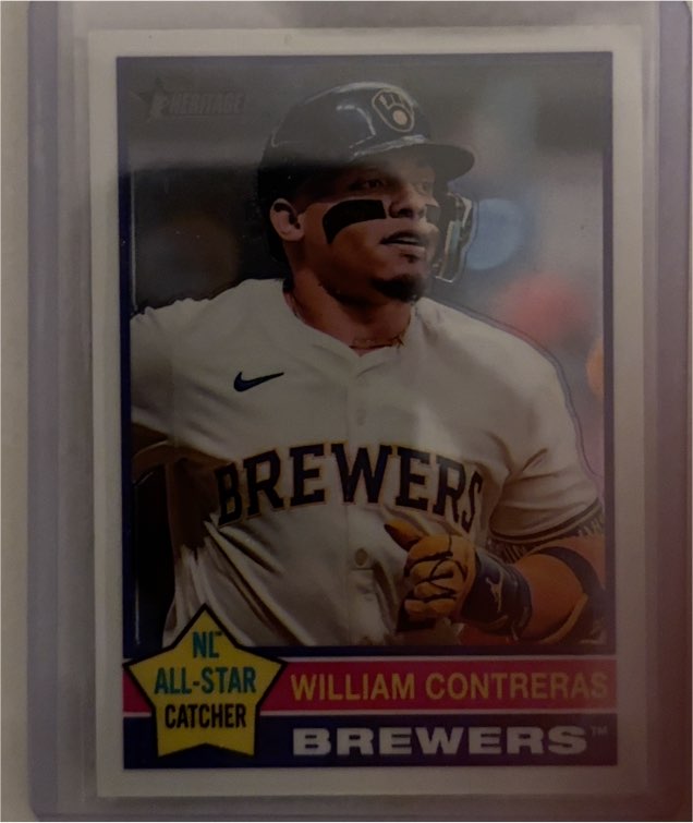 2025 Topps Heritage #300 William Contreras — front