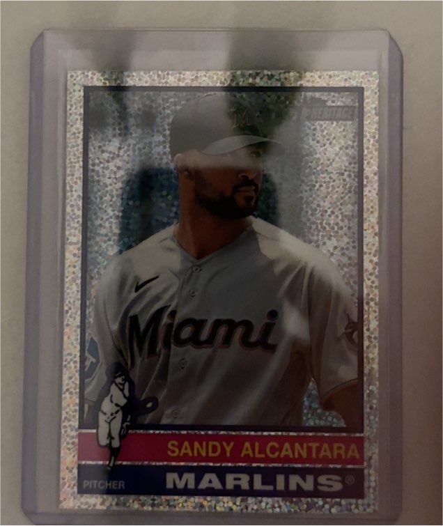 2025 Topps Heritage #161 Sandy Alcantara — front