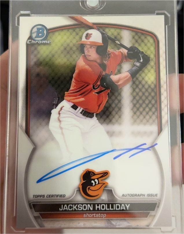 2023 Bowman Chrome #CPA-JH Jackson Holliday — front