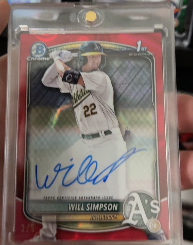 2025 Bowman Chrome #WSI Will Simpson — front