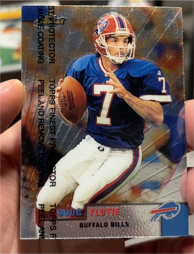 1999 Topps Finest #120 Doug Flutie — front