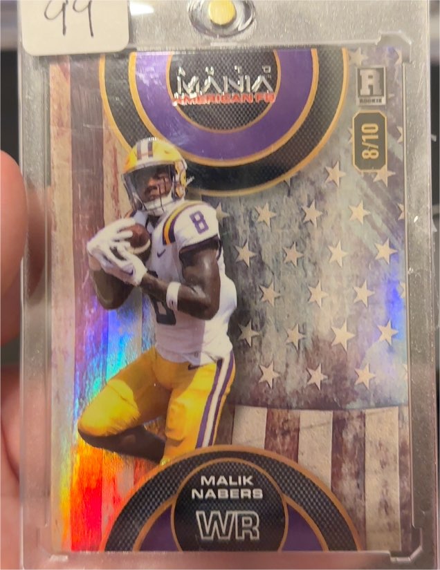 2024 Wild Card Auto Mania #8/10 Malik Nabers — front