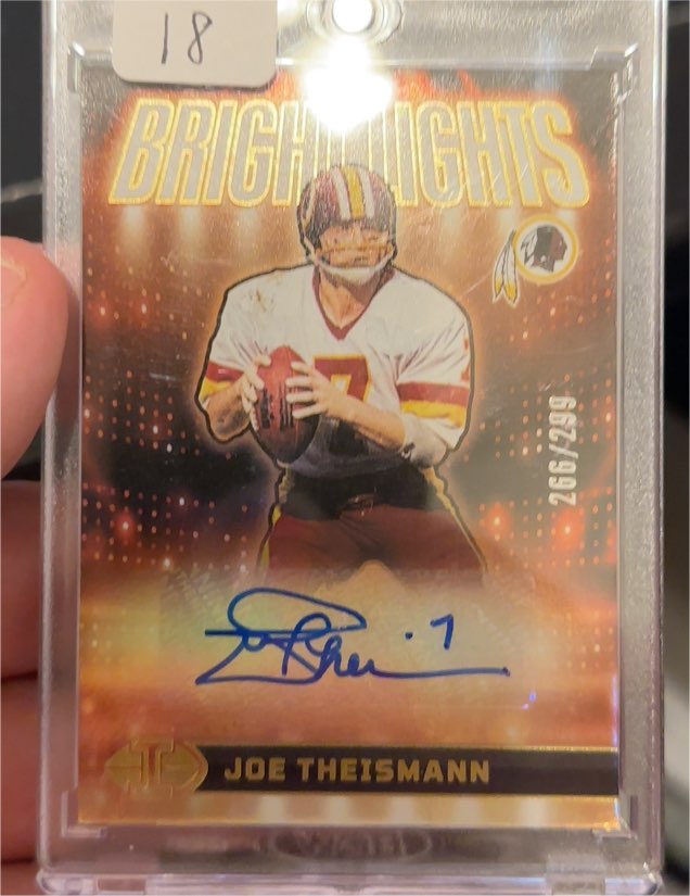 2024 Panini Illusions Bright Lights Signatures Red Joe Theismann #BLS-JTN — front
