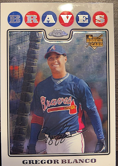 2008 Topps Chrome #203 Gregor Blanco — front