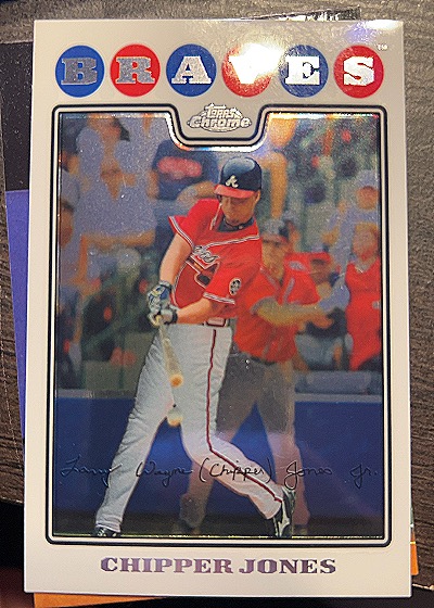 2008 Topps Chrome #132 Chipper Jones — front