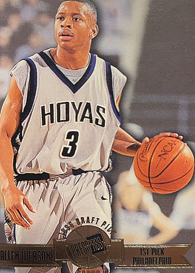 1996 Press Pass #1 Allen Iverson — front