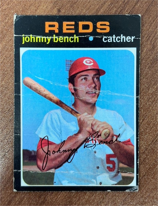 1971 Topps Baseball #250 Johnny Bench — front