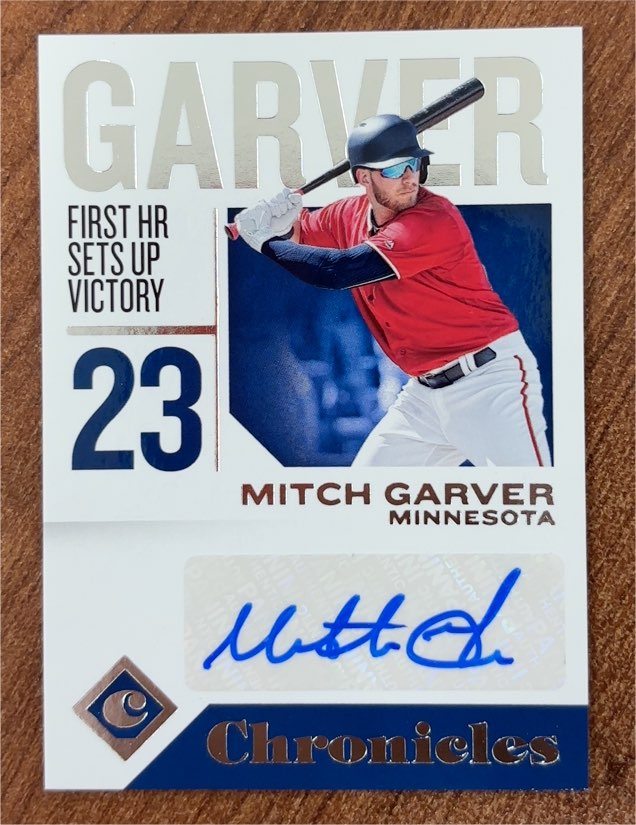 2018 Panini Chronicles Autographs #CA-MG Mitch Garver — front
