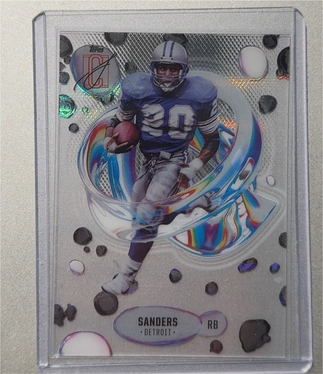 2024 Topps Signature Class #F-16 Barry Sanders Fluidity Insert Acetate — front