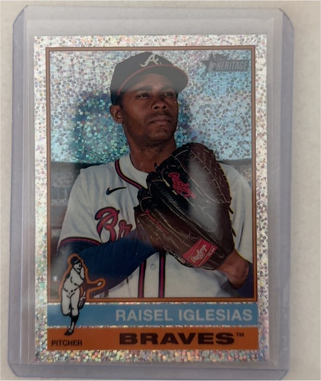 2025 Topps Heritage Chrome #284 Raisel Iglesias — front
