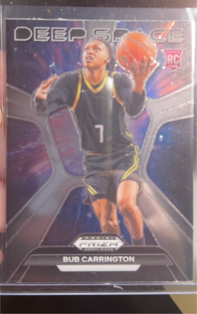 2024 Panini Prizm Draft Picks #21 Bub Carrington Deep Space Silver Prizm — front
