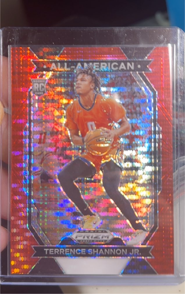 2024 Panini Prizm Draft Picks #24 Terrence Shannon Jr. All-American Red Wave Prizm — front