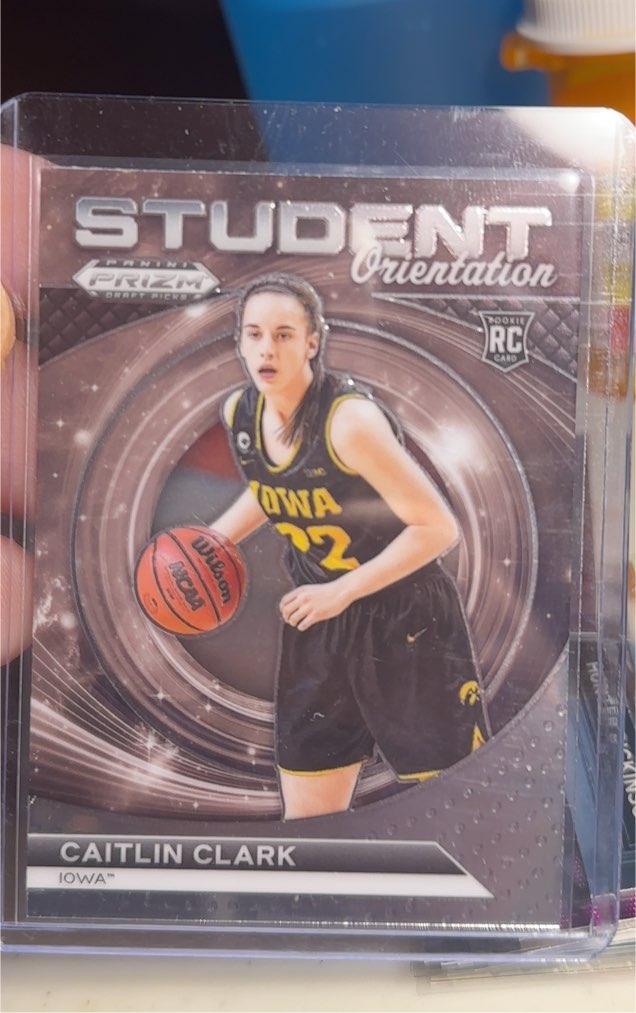 2024 Panini Prizm Draft Picks Student Orientation #22 Caitlin Clark — front