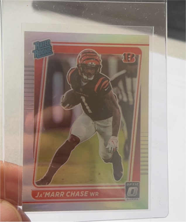 2021 Donruss Optic #207 Ja'Marr Chase Rated Rookie — front