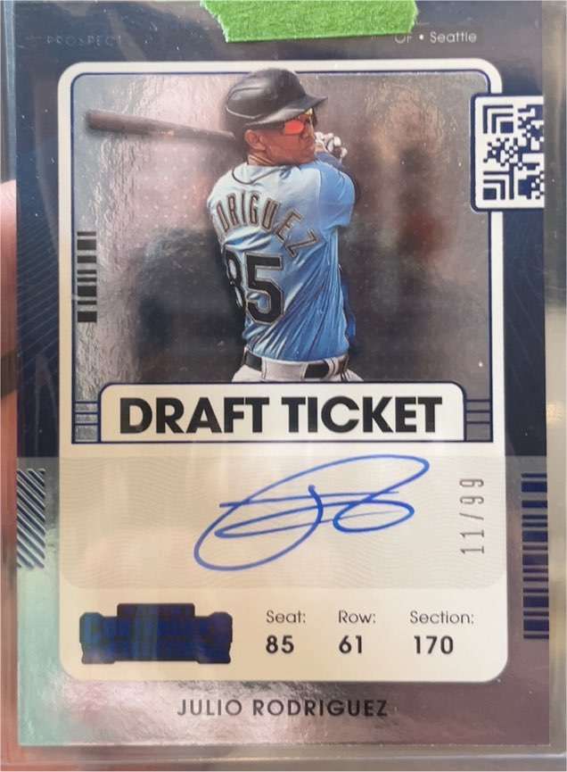 2021 Panini Contenders Draft Ticket #07 Julio Rodriguez — front