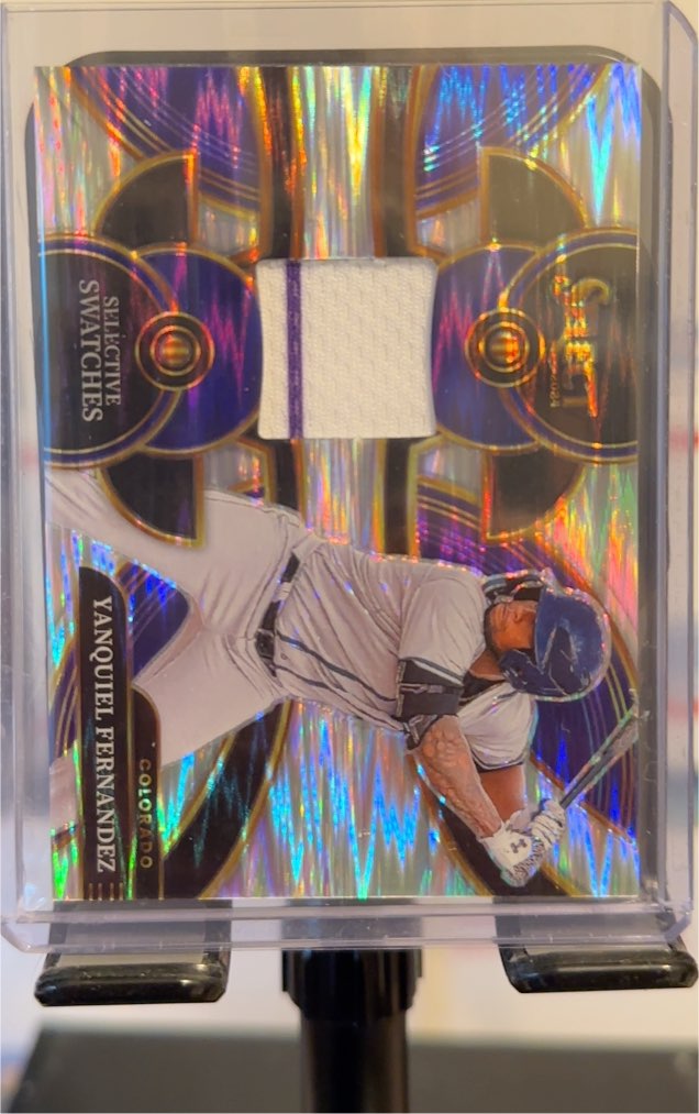 2024 Panini Select #SS-YF Yanquiel Fernandez Selective Swatches — front