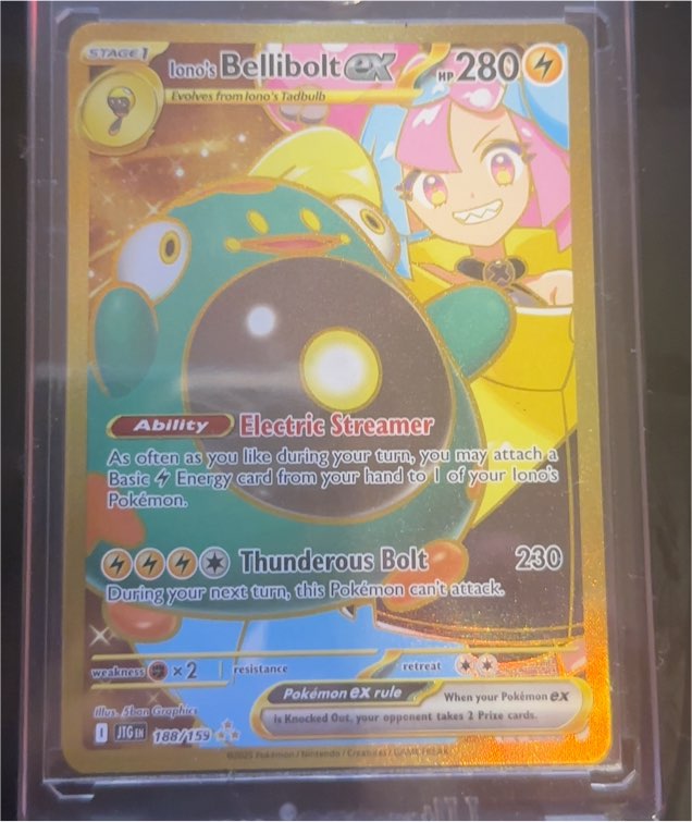 2025 Pokémon Journey Together #188/159 Iono's Bellibolt ex — front
