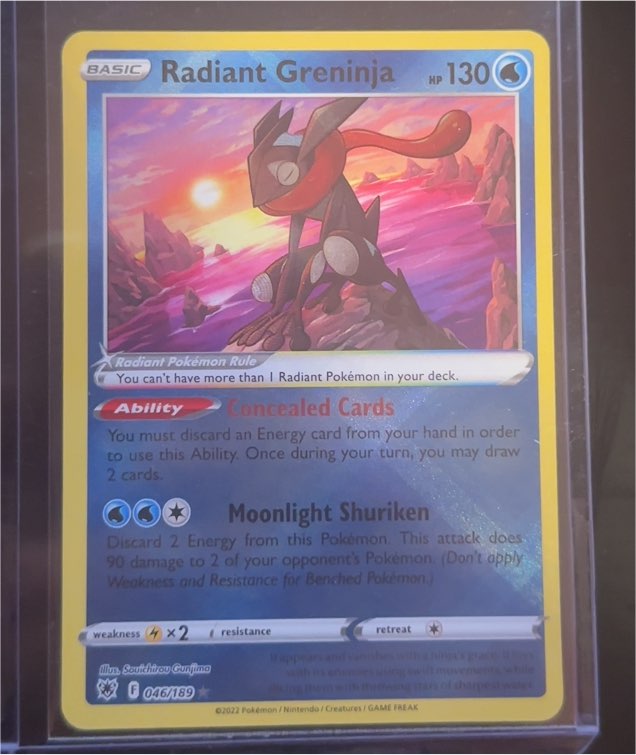 2022 Pokémon TCG Astral Radiance #046 Radiant Greninja — front