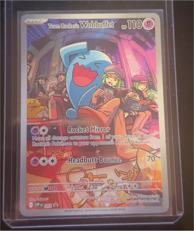 2023 Pokémon SVP 203 Team Rocket's Wobbuffet — front