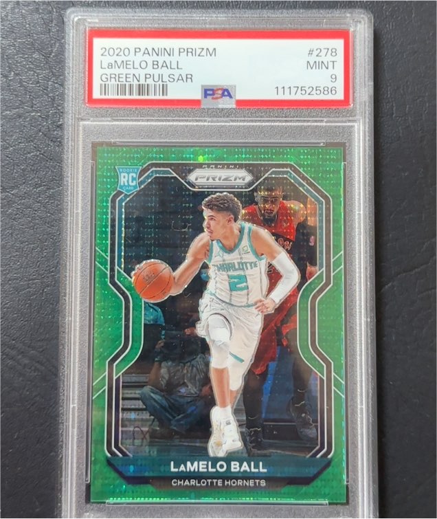2020 Panini Prizm #278 LaMelo Ball Green Pulsar — front