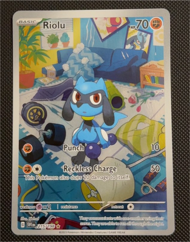 2023 Pokémon Scarlet & Violet #215 Riolu — front