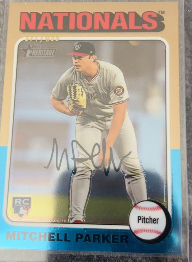 2024 Topps Heritage High Number #693 Mitchell Parker — front