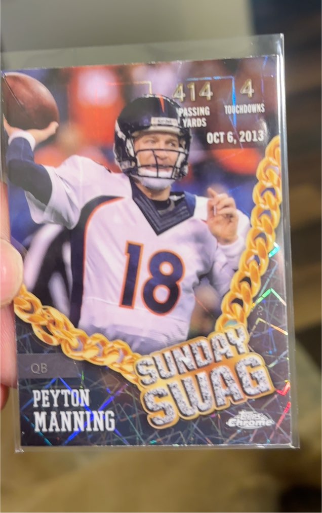 2024 Topps Chrome #SS-10 Peyton Manning Sunday Swag — front